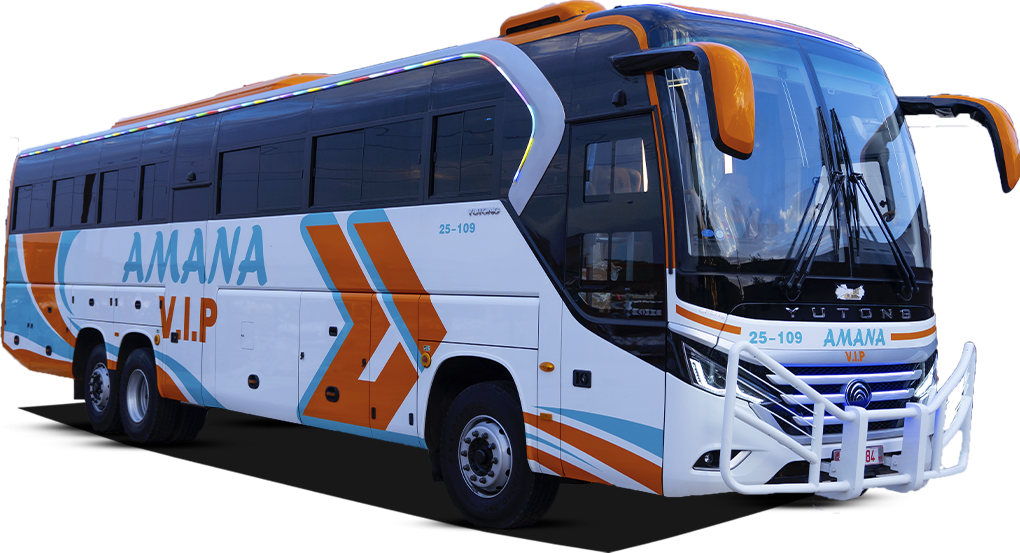 Carte des destinations AMANA Transport